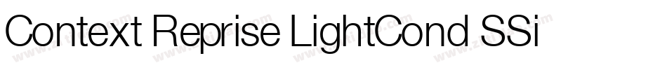 Context Reprise LightCond SSi Bold字体转换
